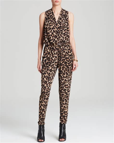 michael kors jumpsuit leopard